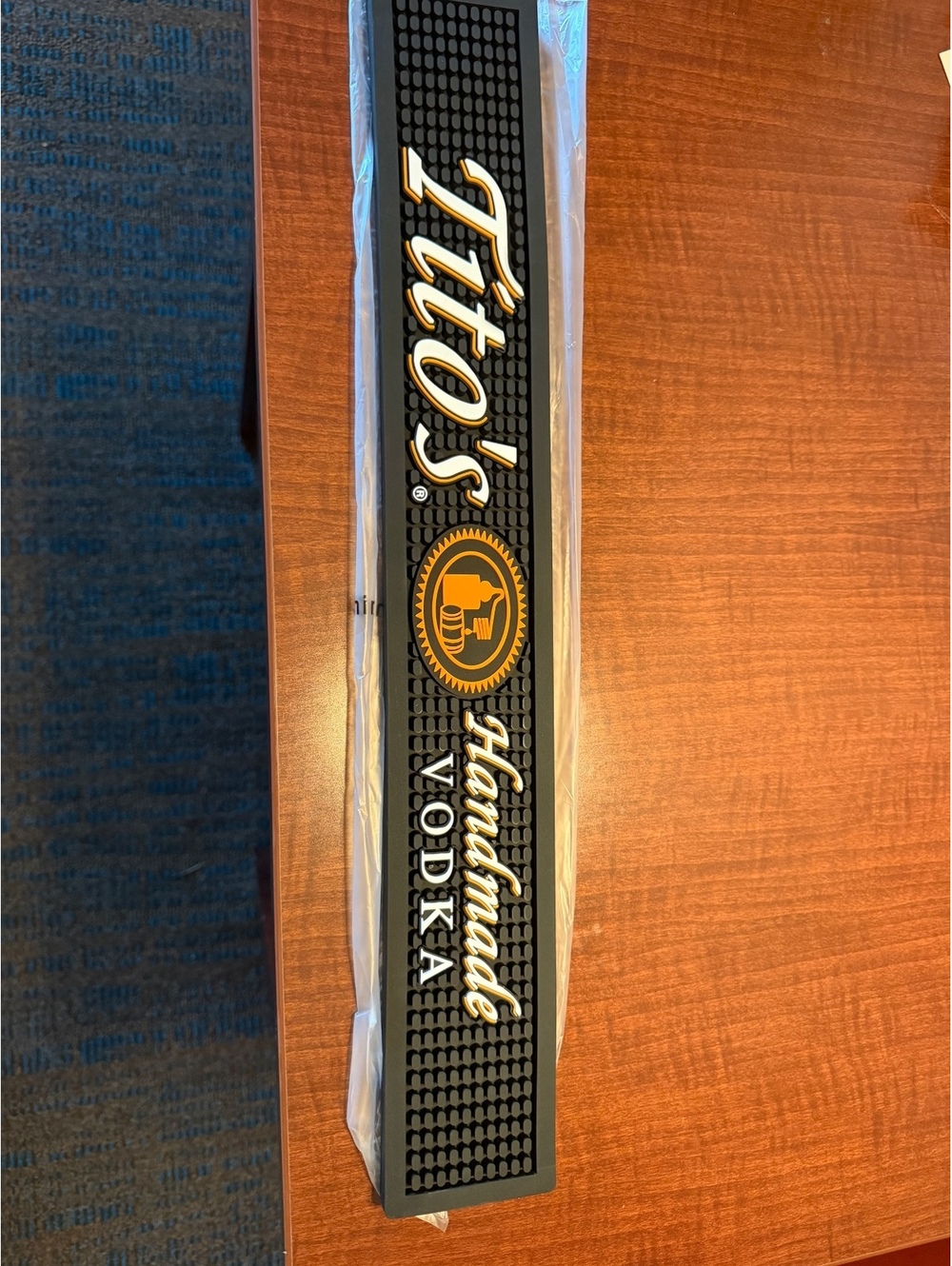 Tito's Handmade Vodka Bar Mat 2-Pack Rubber Spill Mat